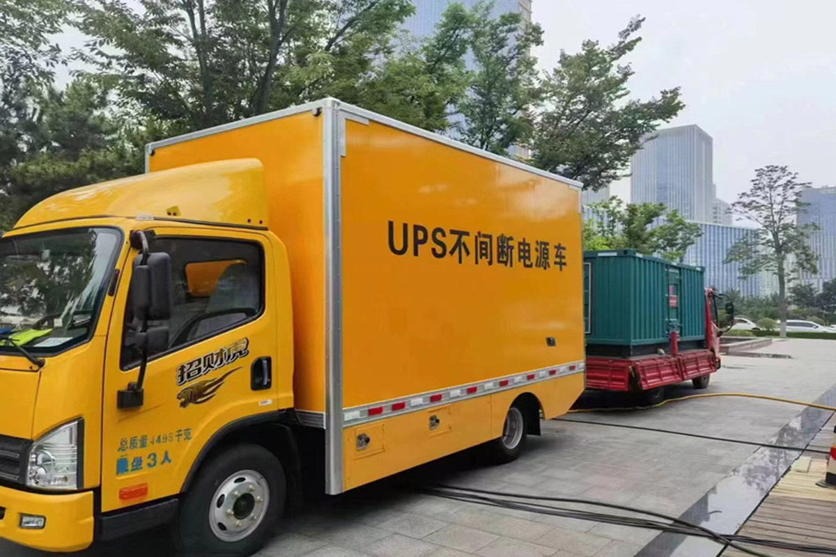 天心发电机租赁施工现场